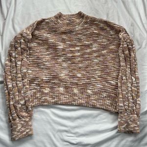 Multi colored cropped sweater